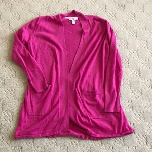 Isaac Mizrahi shell and open cardigan size medium